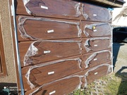 Brama garażowa rozwierna dwuskrzydłowa OCIEPLANA ORZECH 2930x2080 mm