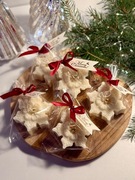 Zestaw 6 śnieżynek z wosku sojowego | świąteczny prezent