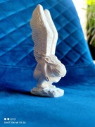 Figurka anioł aniołek ozdoba na półkę z gipsu biały handmade