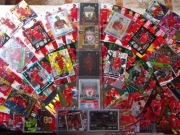 Odsprzedam karty piłkarskie FC Liverpool. Karty nowe. Zestaw 107 kart.