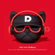 3D Etui Do AirPods Pro 1 2 3 Z Miękkiego Silikonu Etui Ochronne Bulldog Red