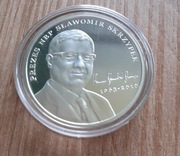 10 zł Smoleńsk Prezes NBP Sławomir Skrzypek 2011 srebro