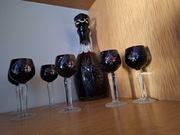 Kryształowa karafka i 6 sztuk kieliszków  nie uzywane