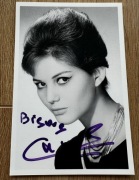 Ś.P. Claudia Cardinale - oryginalny autograf 10x15 cm
