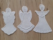 OZDOBY ŚWIĄTECZNE WYKONANE HAFTEM 3 szt (12)
