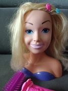 Głowa lalki do stylizacji- zabawa w fryzjera, makijażystkę 