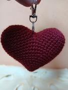 Brelok breloczek serce Walentynki prezent