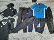 Tylko ADIDAS 8 SZTUK bluza spodnie dresy t-shirt r. 164 bdb