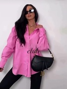 Koszula La milla jeansowa oversizowa różowa