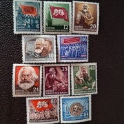 NRD  znaczki  Mi. 344 - 353   1953  seria czysta  