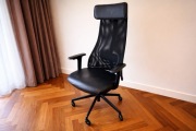 IKEA JÄRVFJÄLLET czarny – ergonomiczny fotel biurowy, stan bdb