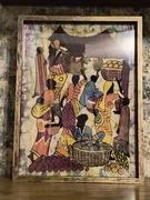 Obraz ludowej sztuki afrykańskiej.