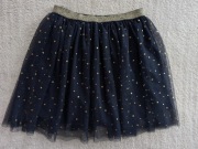 Granatowa tiulowa błyszcząca spódnica w gwiazdy gwiazdki Cool Club 158