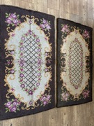 Ręcznie haftowane dywaniki, gobeliny, 100x50cm, komplet 2 sztuki