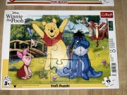 Kubuś Puchatek Osiołek Tygrysek Prosiaczek Puzzle 15 el. RAMKOWE * IDEALNE