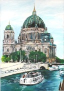 BERLIN, olej na płótnie, 70/50cm, Ilona Foryś