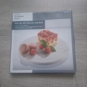 Marmurowa taca / talerz do serwowania Livarno Home – Ø 20 cm