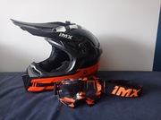 Kask full-face marki imx  z goglami 