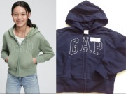 GAP bluza z logo | crop | granatowa | błyszcząca nitka | nowa | 10 11 lat