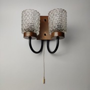 Podwójny kinkiet ścienny  w stylu Mid-Century Modern 