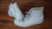 Converse All Star Chuck Taylor 36.5 wysokie trampki skórzane kremowe