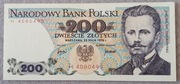 Banknot 200 zł z 1976 r. Jarosław Dąbrowski seria H 4080490