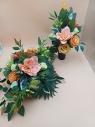 Komplet nagrobny  -kompozycja wiosenno -wielkanocna