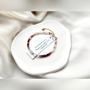 Bransoletka miłości kamienie naruralne ombre turmalin srebro 925