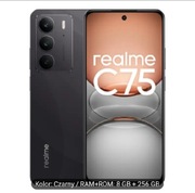 Realme C75. Nowy. Czarny 
