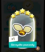 Naklejka Karta Monopoly GO 5* SET17 Skrzydła pszczoły