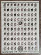 Arkusz Ukraina herby 2, przedruk na 1k ZSRR