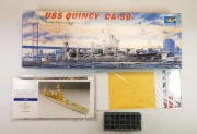 USS Quincy + blachy + maski + wydruki 3D