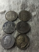 Zestaw monet stare PRL trzy sztuki srebro