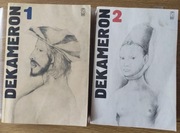 Dekameron - Bocaccio t. 1 i 2 ilustracje drzeworyty