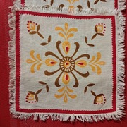 Serwetki lniane z PRL 2 sztuki 