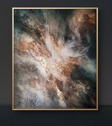 130cmx110cm, abstrakcja, płótno, Monika Seroka