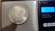 Dollar Morgan dolar 1884 idealny  stan z USA. Rzadki. Srebro 26,7g 