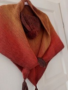 Chusta z czapką hand made 50% welny