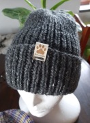 Czapka zimowa robiona na drutach