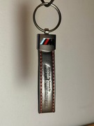 Brelok BMW M Power-Skórzany,Czerwone przeszycia-sportowy styl 
