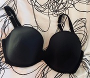Wonderbra Biustonosz push-up plunge bra 38G 85G 85I czarny usztywniany