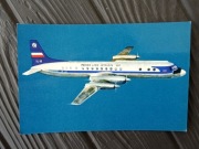 Pocztówka IŁ-18 LOT Polskie linie lotnicze Ilyushin 18 IŁ-18 PRL 