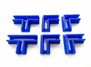 6 GRUBYCH uchwytów stolarskich do skręcania mebli z płyty 18mm