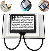 Lupa Powiększająca 5x Do Czytania Dla Seniorów 20x14cm Elastyczna na Szyję