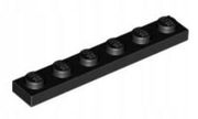 LEGO PŁYTKA PANEL 1X6 CZARNY