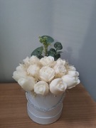 Flower box kompozycja sojowe zapachowy prezent urodziny imieniny ślub 