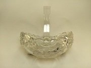 Stary, kryształowy koszyczek. Szklany. Vintage, Walter Glas. 17 cm. Kwiaty.