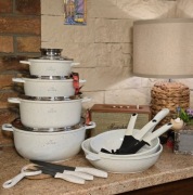 PROMOCJA! Zestaw garnków Zilner PREMIUM 21 el. MARMURKOWY