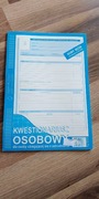 przesyłkę w najbliższy dzień roboczy.Kwestionariusz osobowy Mipro A4