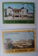 Znaczki pocztowe architektura rumuńska Rumunia 1979 (2 sztuki)